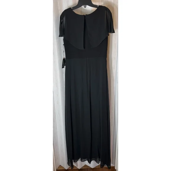 NWT Adrianna Papell Womens Chiffon and Jersey Jumpsuit SZ 10 - Picture 6 of 11